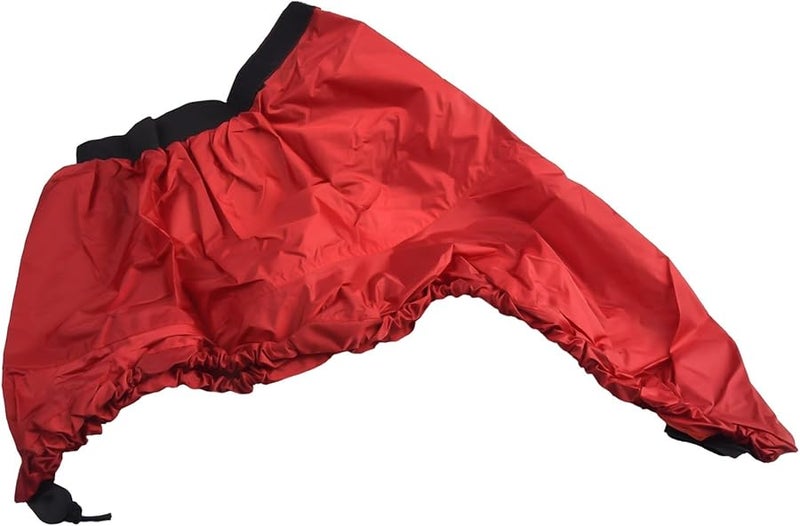 Nylon Waterproof Spray Skirt For Canoe Kayak Adjustable Elastic Cockpit Cover Grey Size M - Image 2